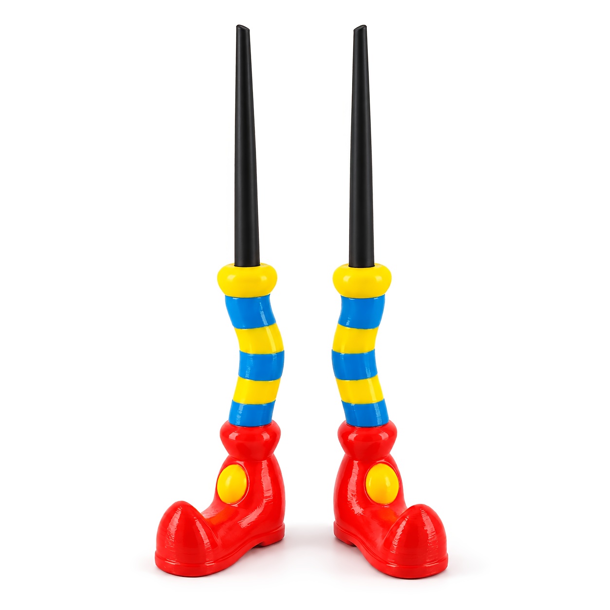 TEMU ใ3dใ 2pcs Clown Legs Flower Pot Decorations, Clown And Legs Plant Supports/plant Stands, Halloween Garden Decorations, Plant Holder Additions