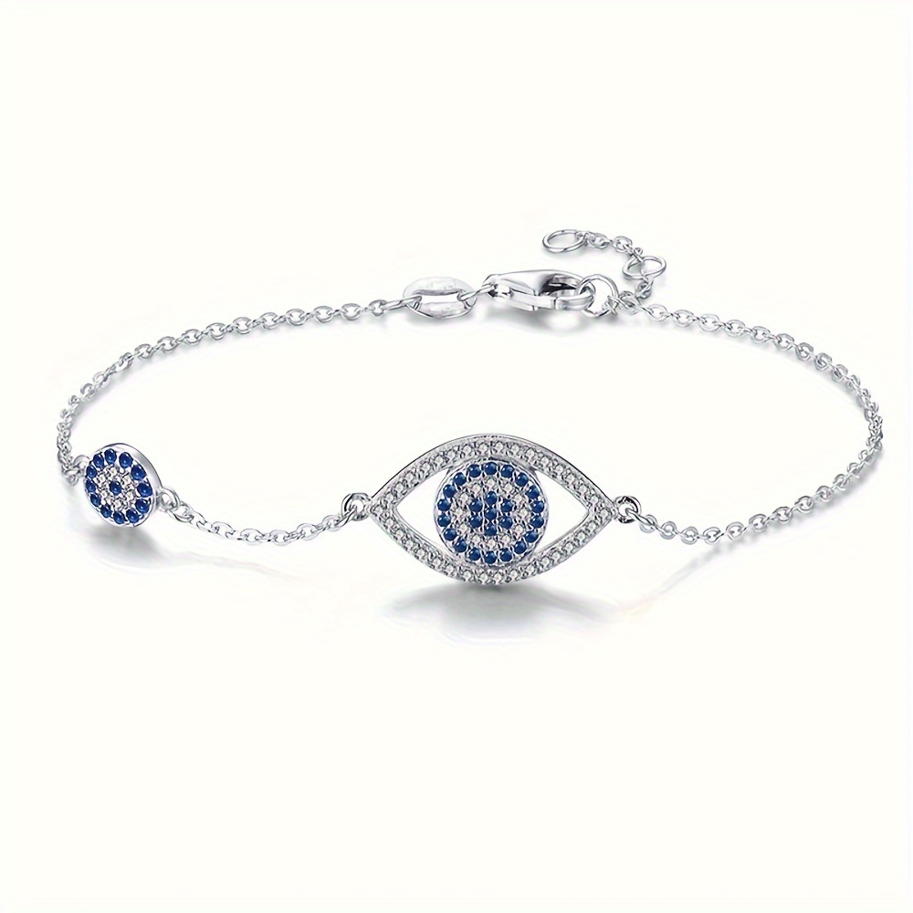 Demon Eye Zirconia Chain Bracelet