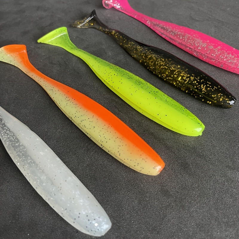 20個セット 大型tテールソフトフィッシングルアー 9cm/12cm カラー pvc  