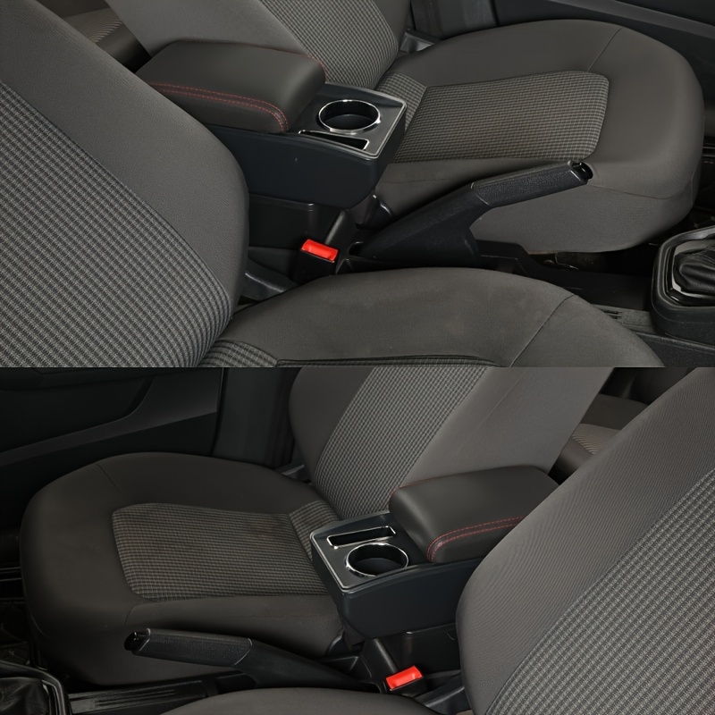 Bracciolo Universale Per Auto BIXUAN In Pelle PU | Regolabile In Altezza, Con Vano Portaoggetti, Sinistro, Per Guida Confortevole - 2