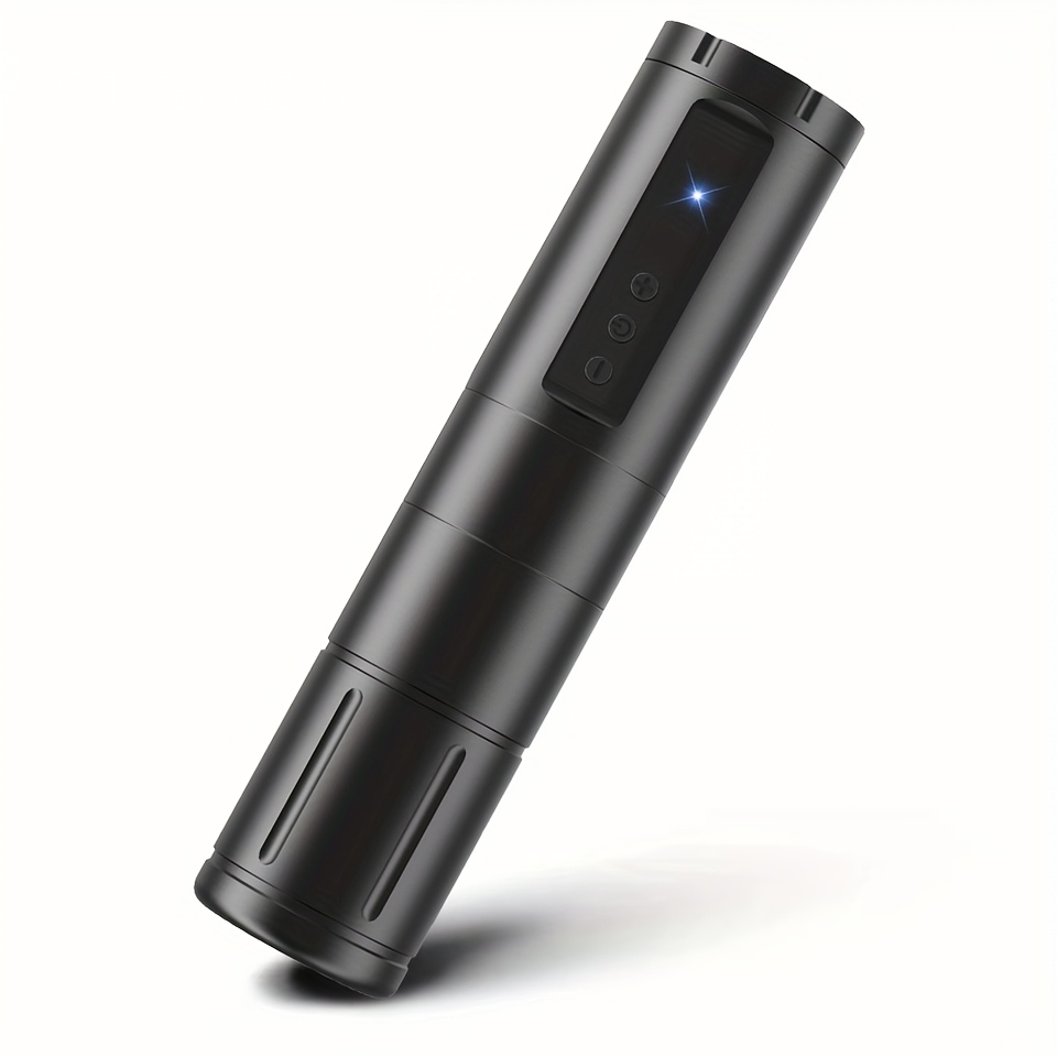 Wireless Tattoo Pen Machine, Rotating Tattoo Gun, With Powerful Motor, 2000mah Battery, Long-running 3.5mm Stroke Black