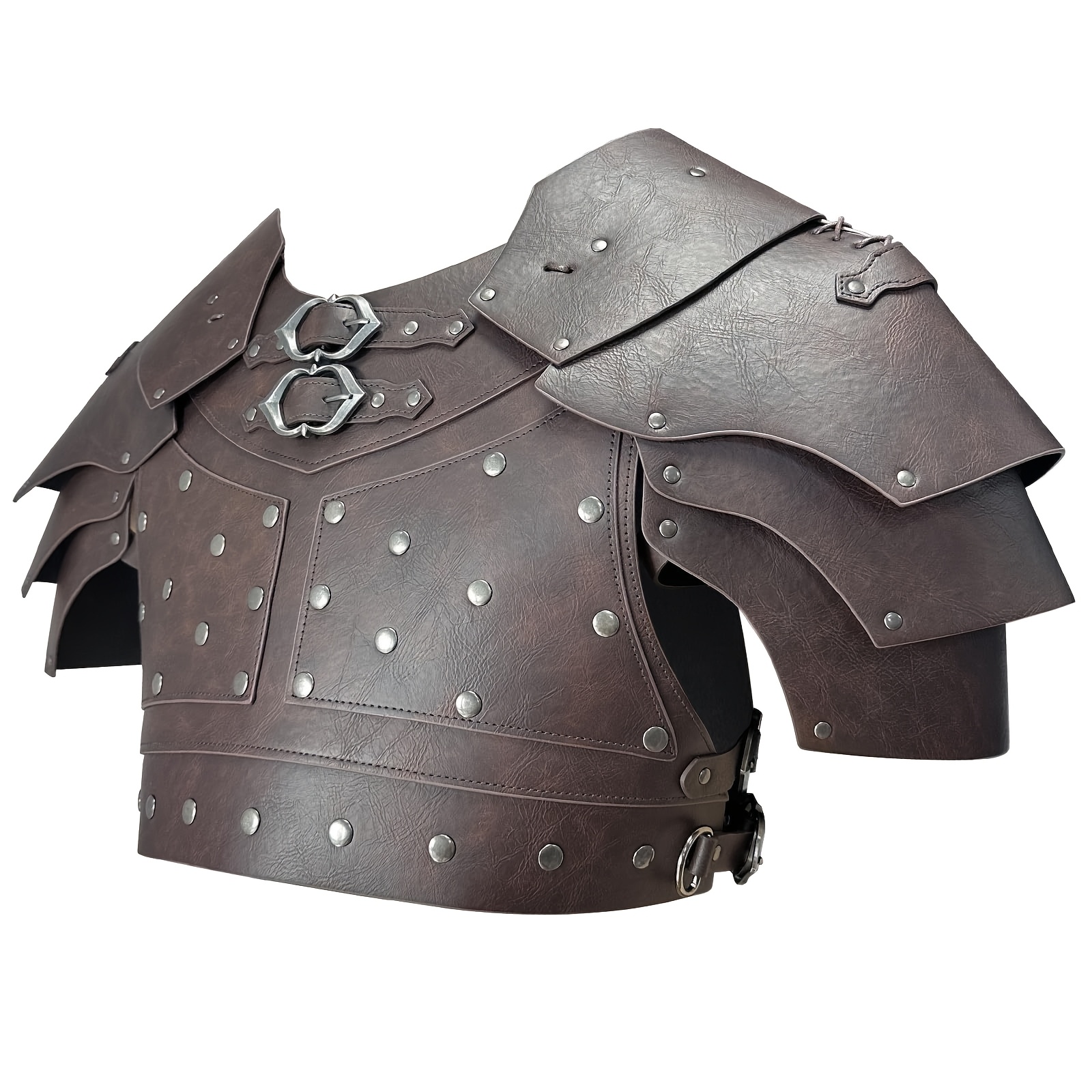 Adjustable Medieval Faux Leather Chest Armor for Cosplay
