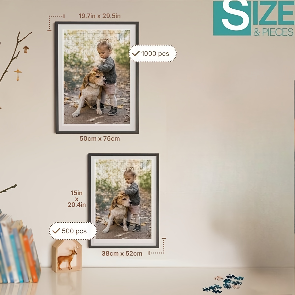 TEMU 500 Or 1000pcs Custom Photo Jigsaw Puzzle - Personalized Family Photo Puzzle With Your Own Picture, Large Jigsaw Puzzle Gift For Adults &,