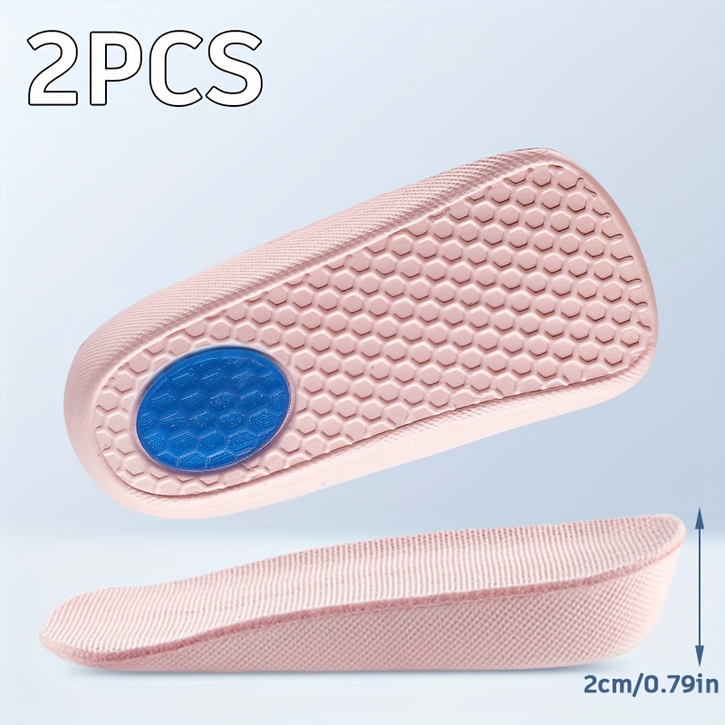 2pcs -increasing Insoles, Invisible Half Insoles, Heel Cushions, U-shaped Pads, Height-boosting Inserts For Women