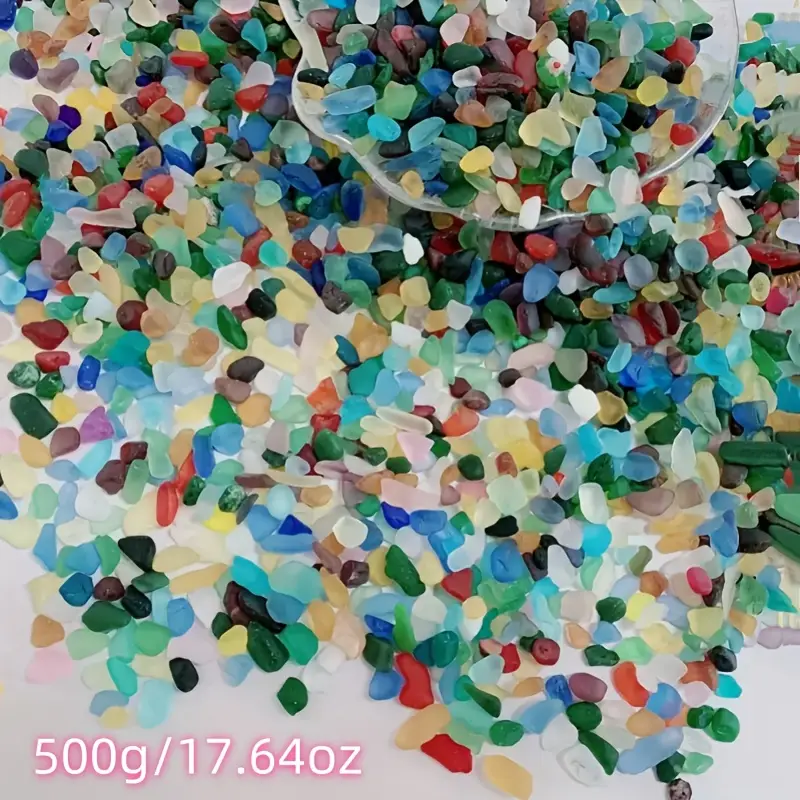 450 Piastrelle Mosaico Vetro JIAMIAN - 1x1cm, Colorate, Per Artigianato E Decorazioni - Foto 6