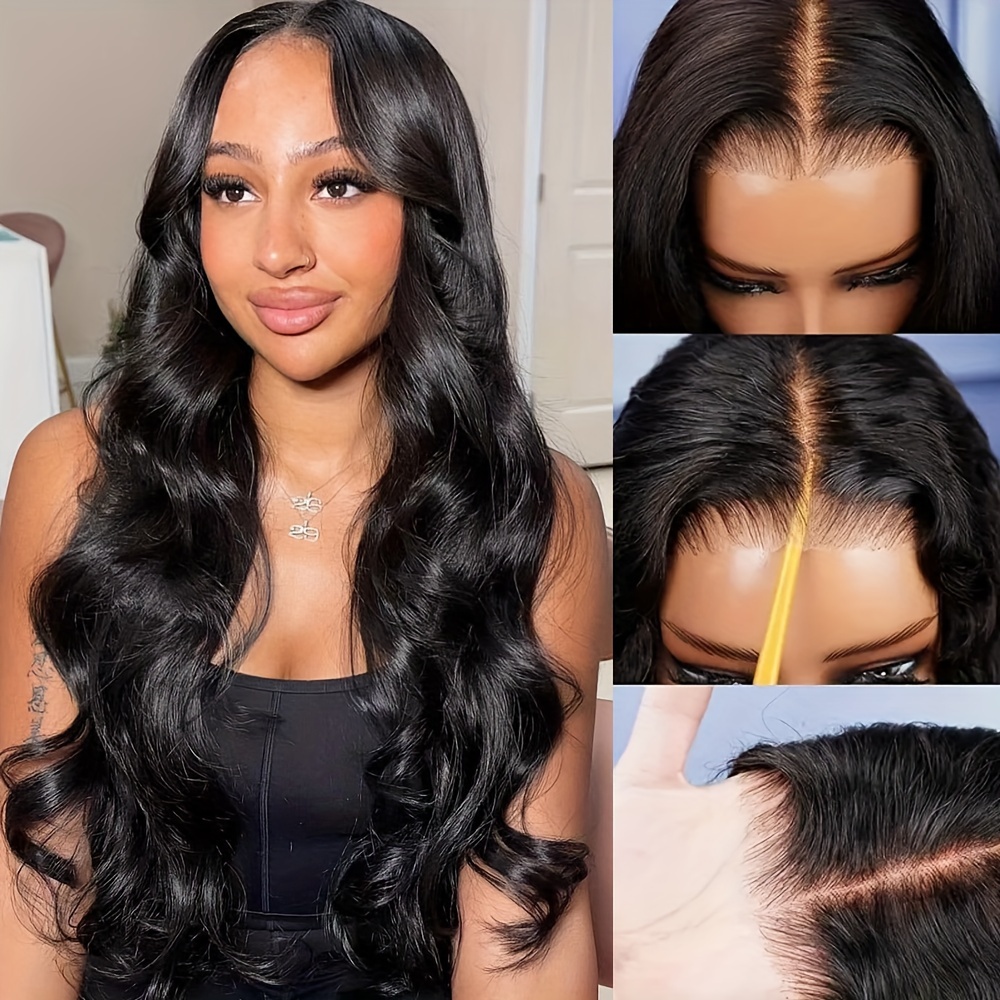 

200% Glueless Wigs Human Hair Body Wave 13x4 Lace Front Wigs No Glue Pre Cut Pre Plucked Hd Lace Frontal Wigs For Beginners Bye Bye Knot