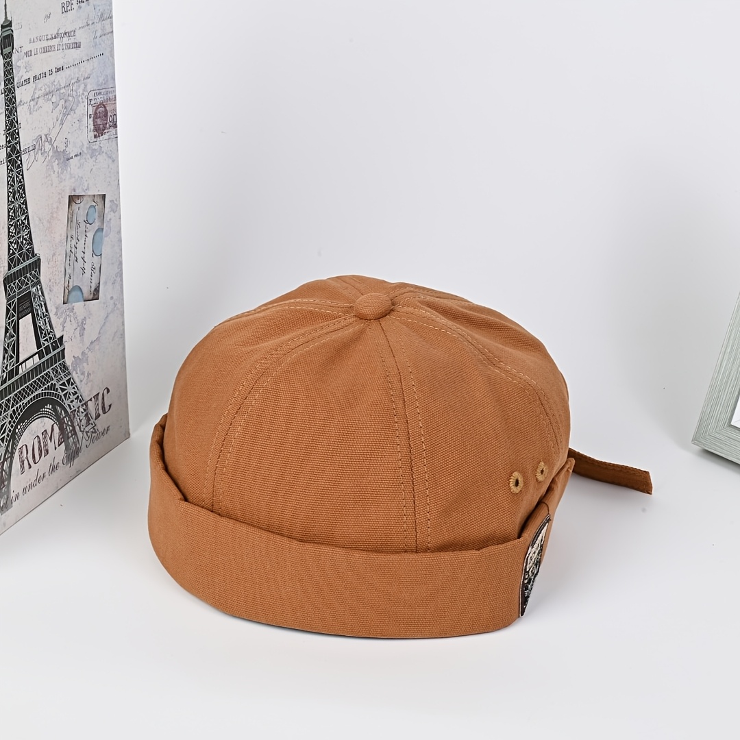 Docker Cap Brimless Hat, Adjustable Breathable Beanie