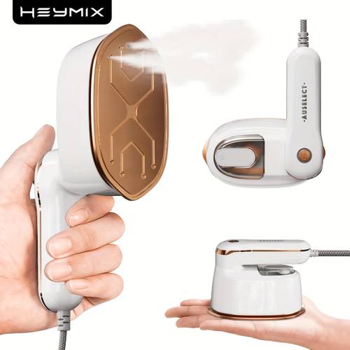 2 in 1 handheld garment steamer mini iron portable steamer with 1100w powerful wrinkle remover compact travel steam iron suitable for home 4oz water tank ideal for clothes curtains bedding