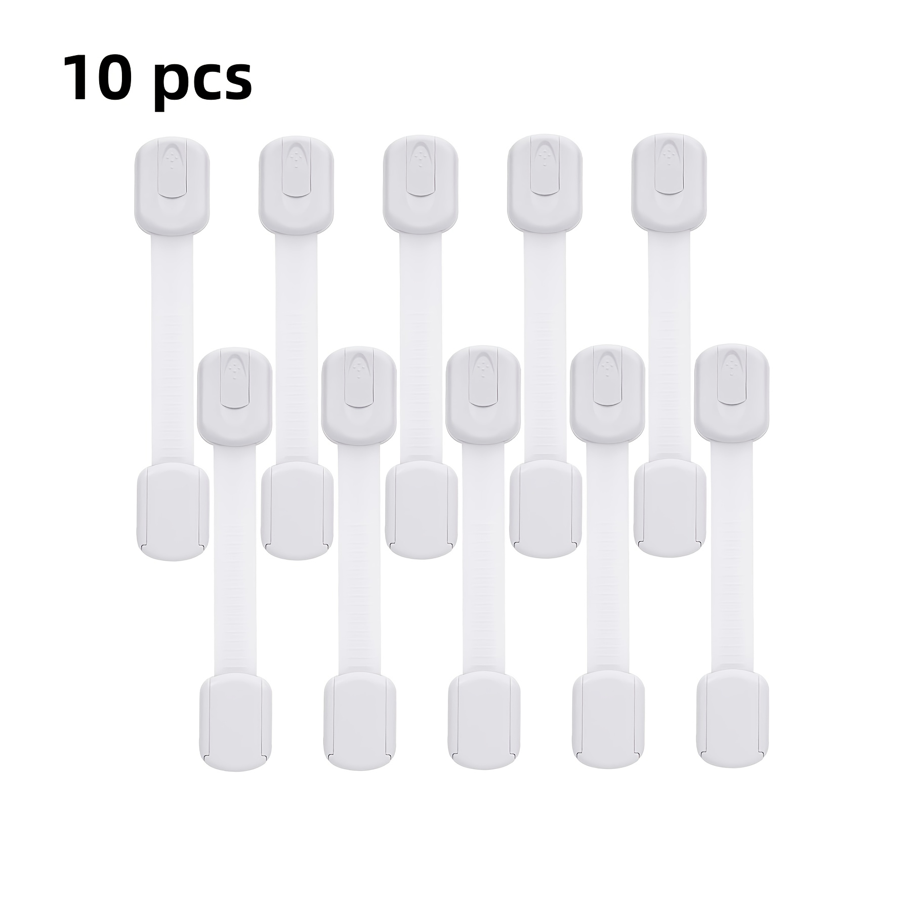 Image of Child Safety Locks (20pcs Set) (10pcs Set) (6pcs Set) Toilet Safety Lock Multi-functional Cabinet Door Lock Drawer Lock Refrigerator Lock Child-proofing Anti-pinching Adjustable Length