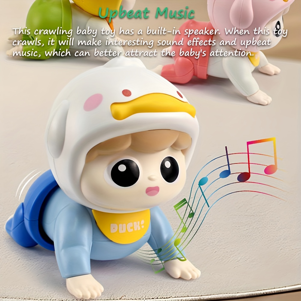 crawling toy childrens toy tummy time and head raising training with music and parental voice childrens gift interactive walking and moving sensory toy suitable for girls and boys Product details 2