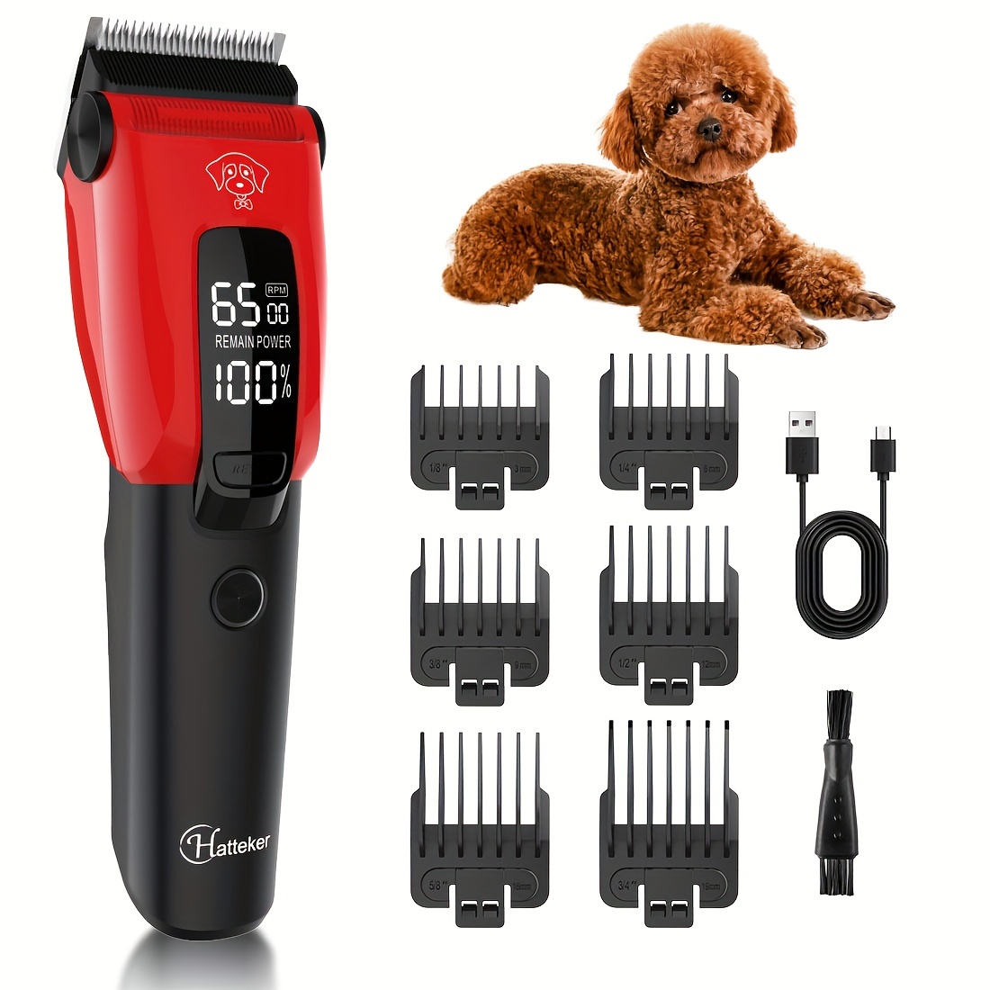 Dog Trimmer For Grooming Tyenaza Dog Hair Clipper, Dog Clippers