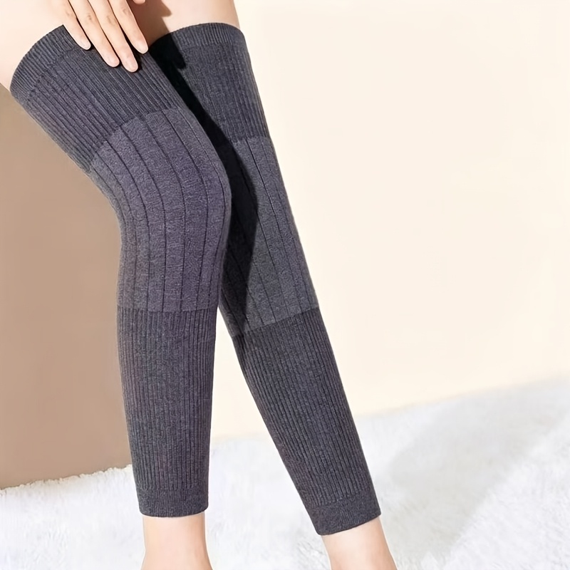 TEMU 1/2 Paire, Plusieurs Tailles Disponibles, Jambières Épaissies et Allongées pour Genoux et Jambes Automne/Hiver, Manchons de Jambe Épaissis et