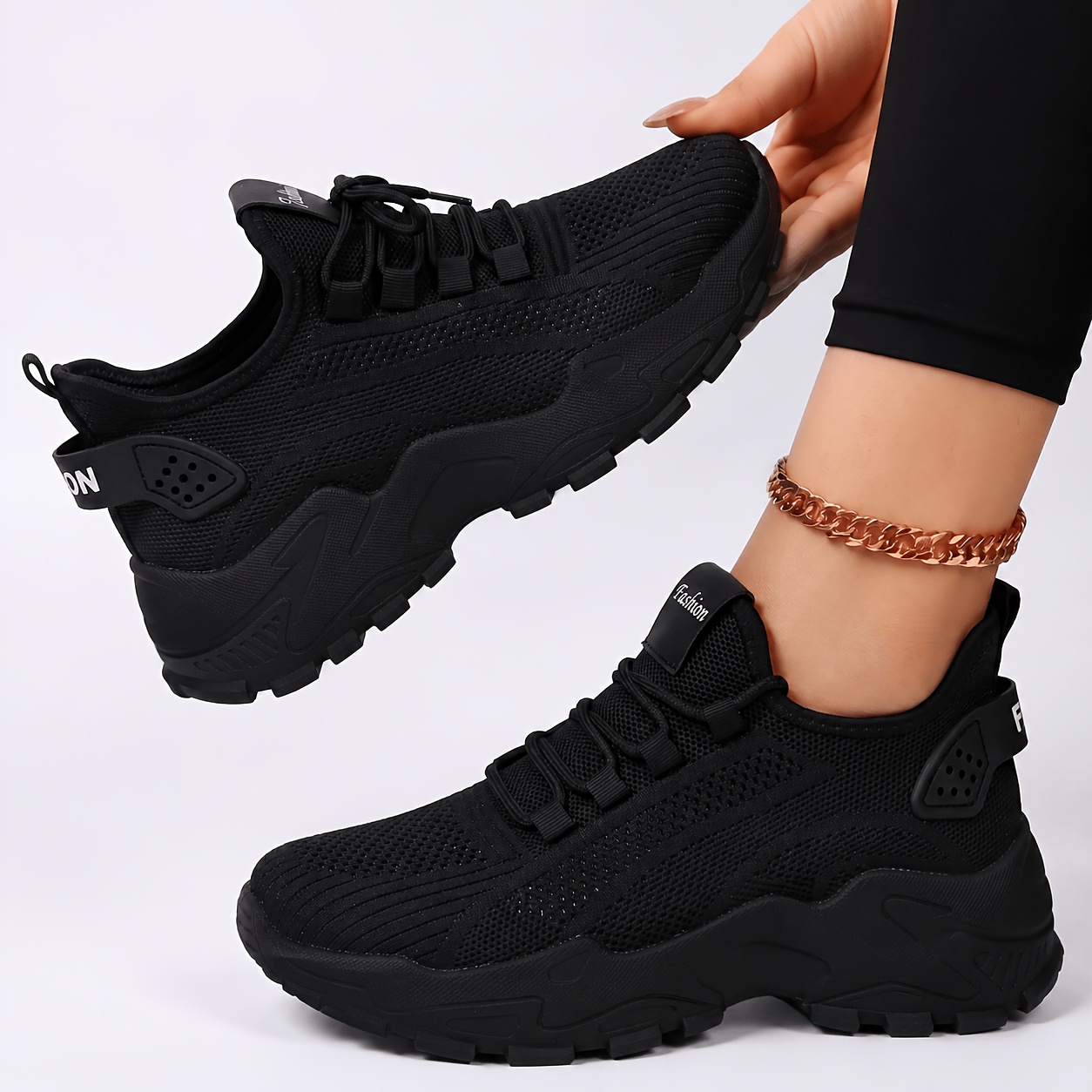 womens sneakers stylish walking shoes lightweight casual shoes road running shoes non slip breathable tennis shoes mesh air cushioned sneakers suitable for   office and casual wear women shoes