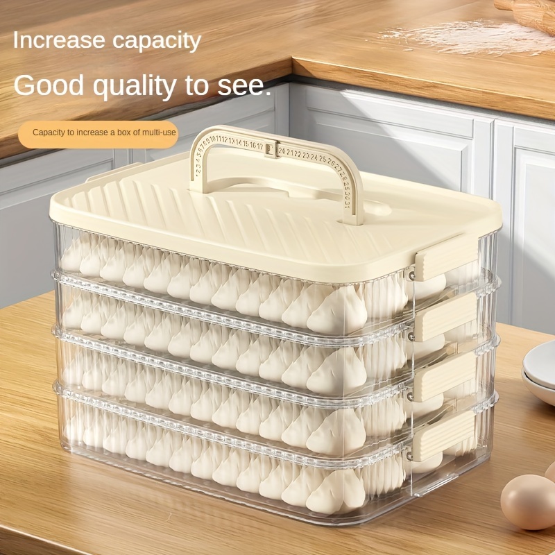 

1pc Dumpling & Storage Box - -, - Kitchen Organizer For Refrigerator