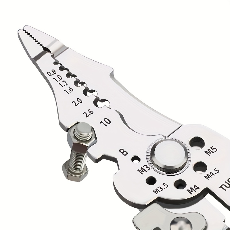1  function wire stripper 9 in 1 versatile electricians pliers wire cutter stripping tool crimping tool metal cutter manual industrial pliers professional stainless steel wire stripper and crimper for wiring cutting crimping ideal for   use Product details 3