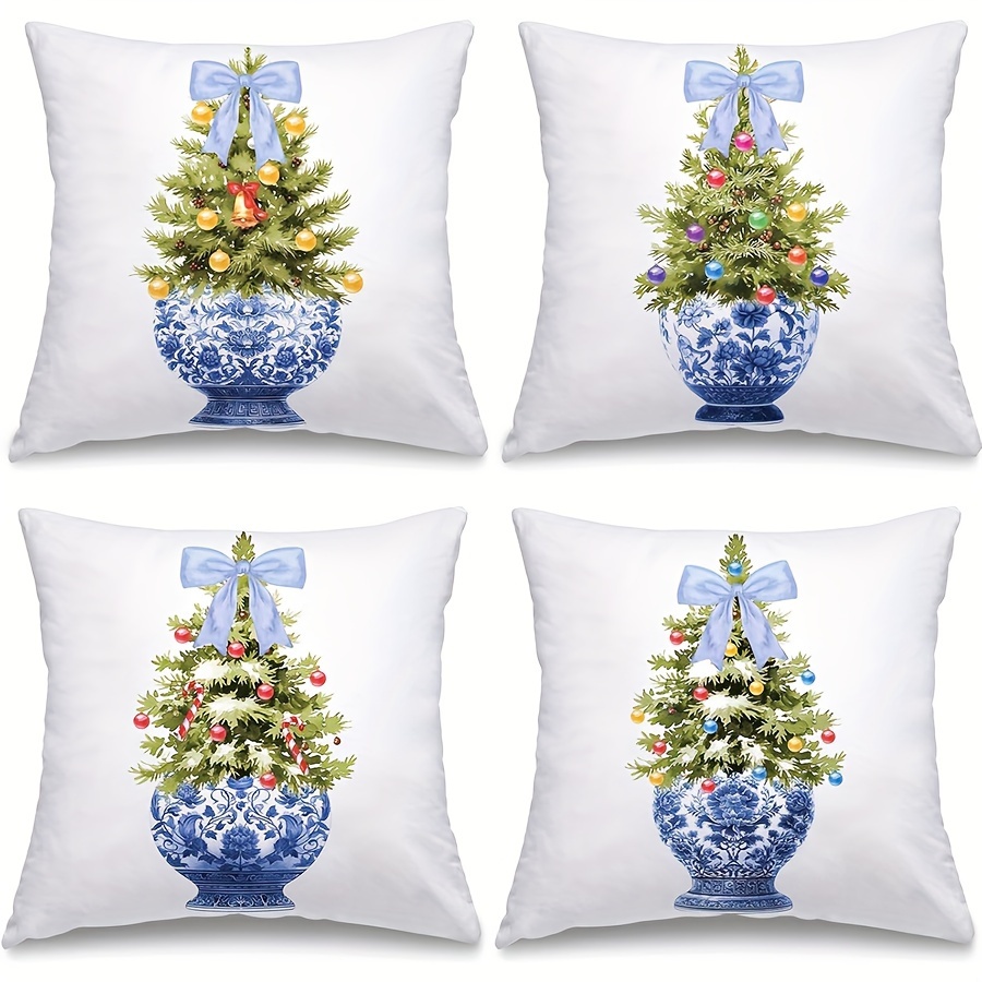 

4- Christmas Tree , Polyester, , Zippered For , , , For Multiple Types