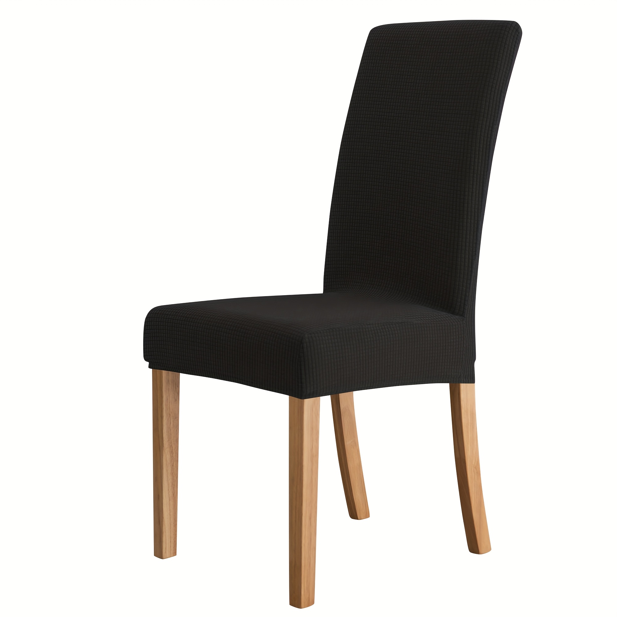 Modern Polyester 92% Spandex 8% Slipcover-grip Middle Back Chair Cover, Machine Washable, With Elastic-band Closure, For Dining Chair