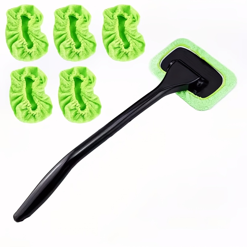 E-shop 6-teiliges Set, Windschutzscheibenreiniger, Auto Fensterreiniger, Gesamt 5 wiederverwendbare Auto Innenraum Tuch Pads, Schmutzige Auto
