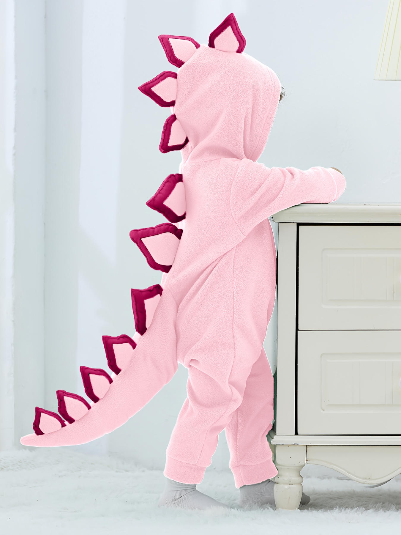 exclusive Infant Baby Spring/Autumn Dinosaur Hooded Romper with 3D Tail Design, Suitable for Daily Wear and Photo Shoots 8 exclusive Infant Baby Spring/Autumn Dinosaur Hooded Romper with 3D Tail Design, Suitable for Daily Wear and Photo Shoots - Image 8