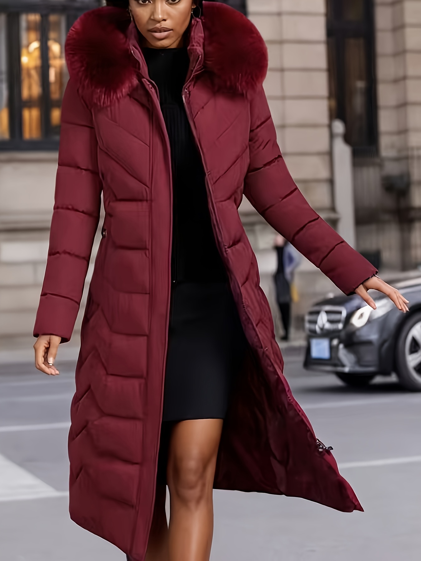 Elegant Winter Long Coat Image 2