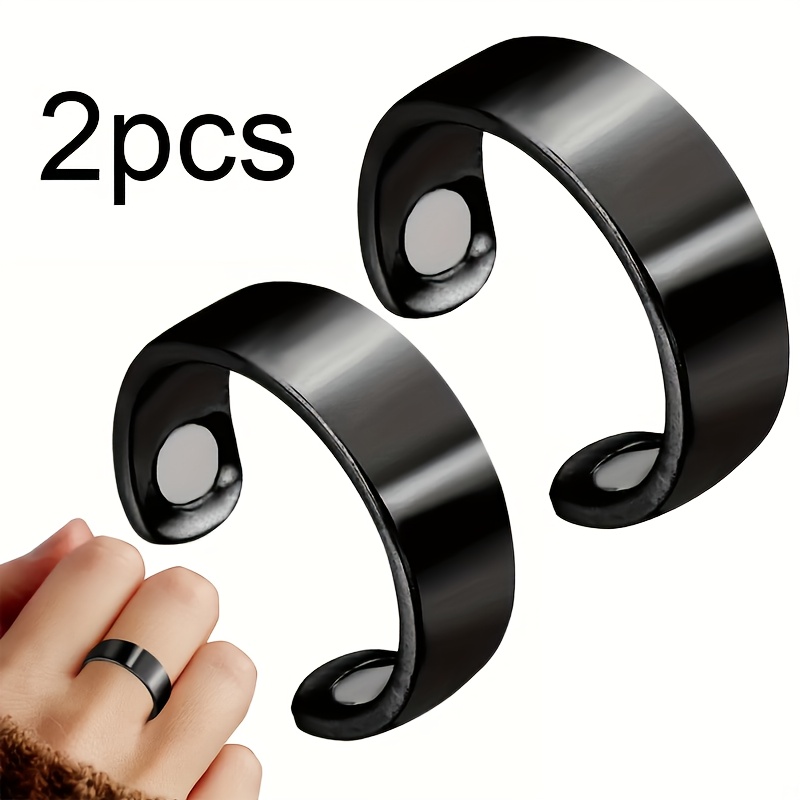 TEMU 2 anillos de acupresión antirronquidos, diseño fácil, no requiere baterías, diseño ergonómico , de usar