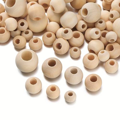 zdjęcie przedmiotu -100 szt. koralików z dużym otworem o średnicy 10- mm do tworzenia bransoletek i naszyjników, idealne do materiałów do wyrobu biżuterii