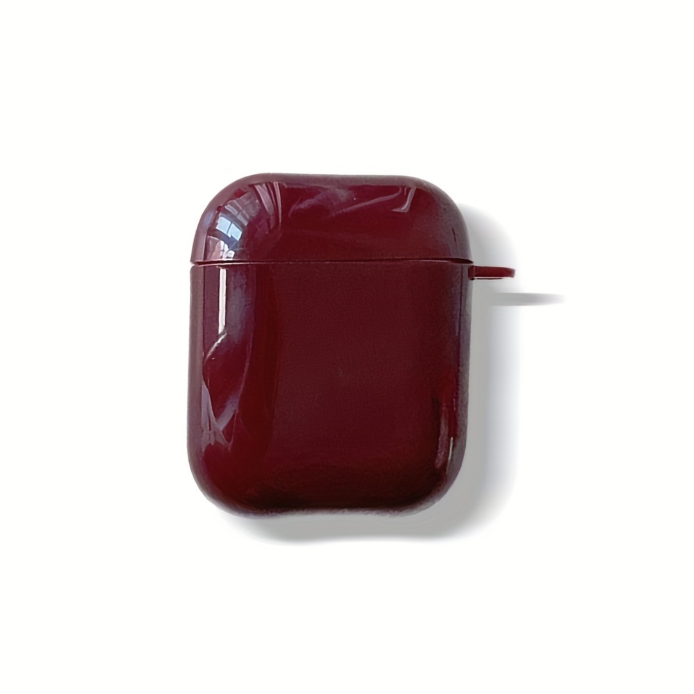 

Burgundy Plain Color Protective Case Compatible With Airpods 1/2/3/pro/pro2