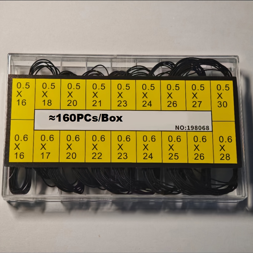 160pcs Watch Waterproof O Rings