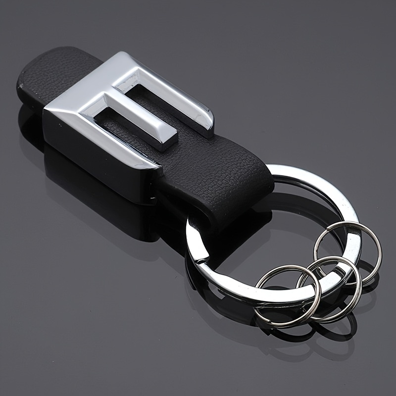 E-shop Passender PU-Leder Autoschlüsselanhänger mit Metallclip, Kompatibel mit und Modellen, Langlebiger Unbeschichteter Schlüsselhalter Zubehör