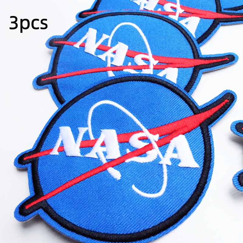 TEMU 3/6pcs Lettres Blanches, Parfaites pour Vestes, Chapeaux, Sacs à Dos - Badges d'Exploration , Décorations d'Astronaute