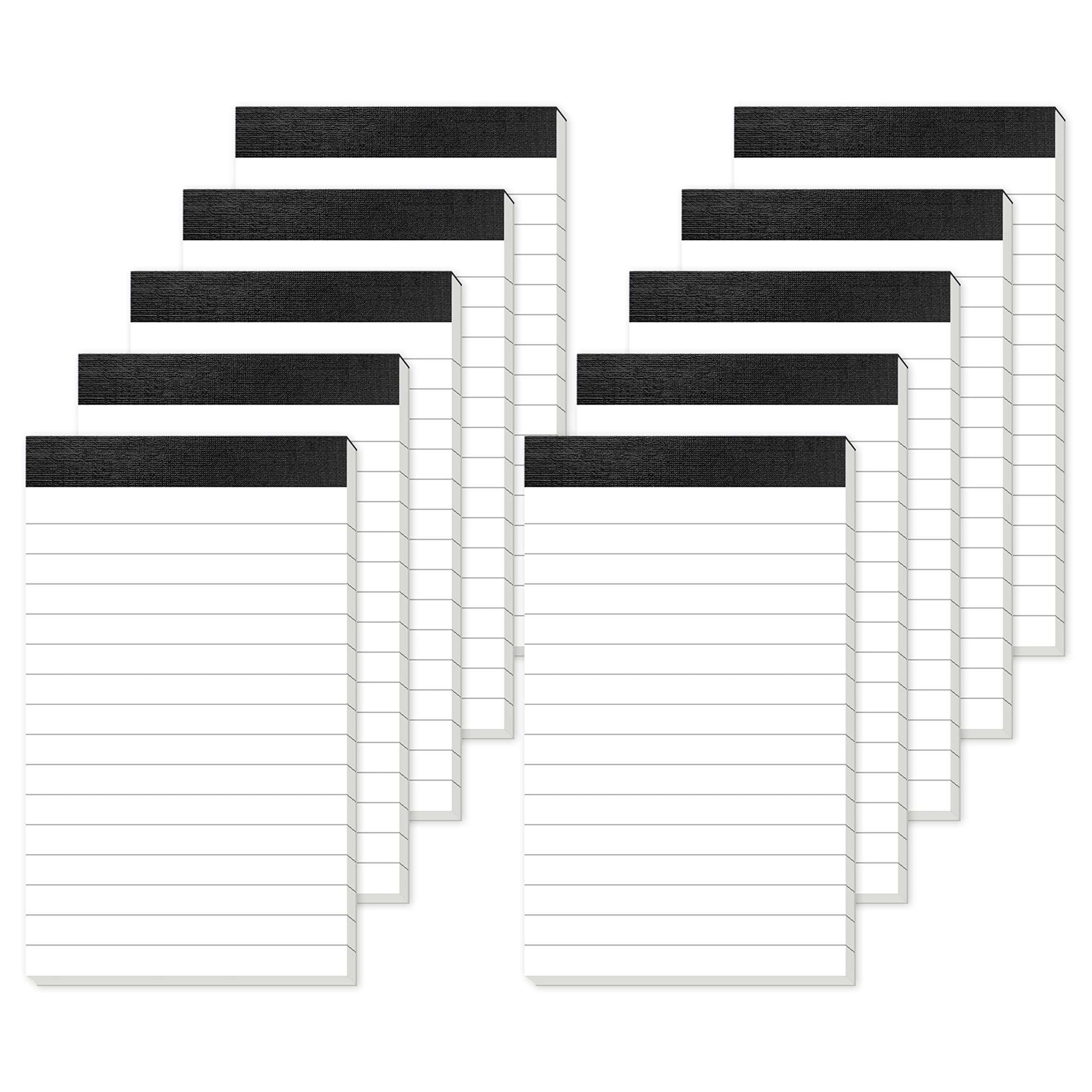 

10pcs Notepad Supplement, 3*5 Inch Memo Small Notepad, 30 Sheets Per Notepad, College Lined White Grid Paper Notepad