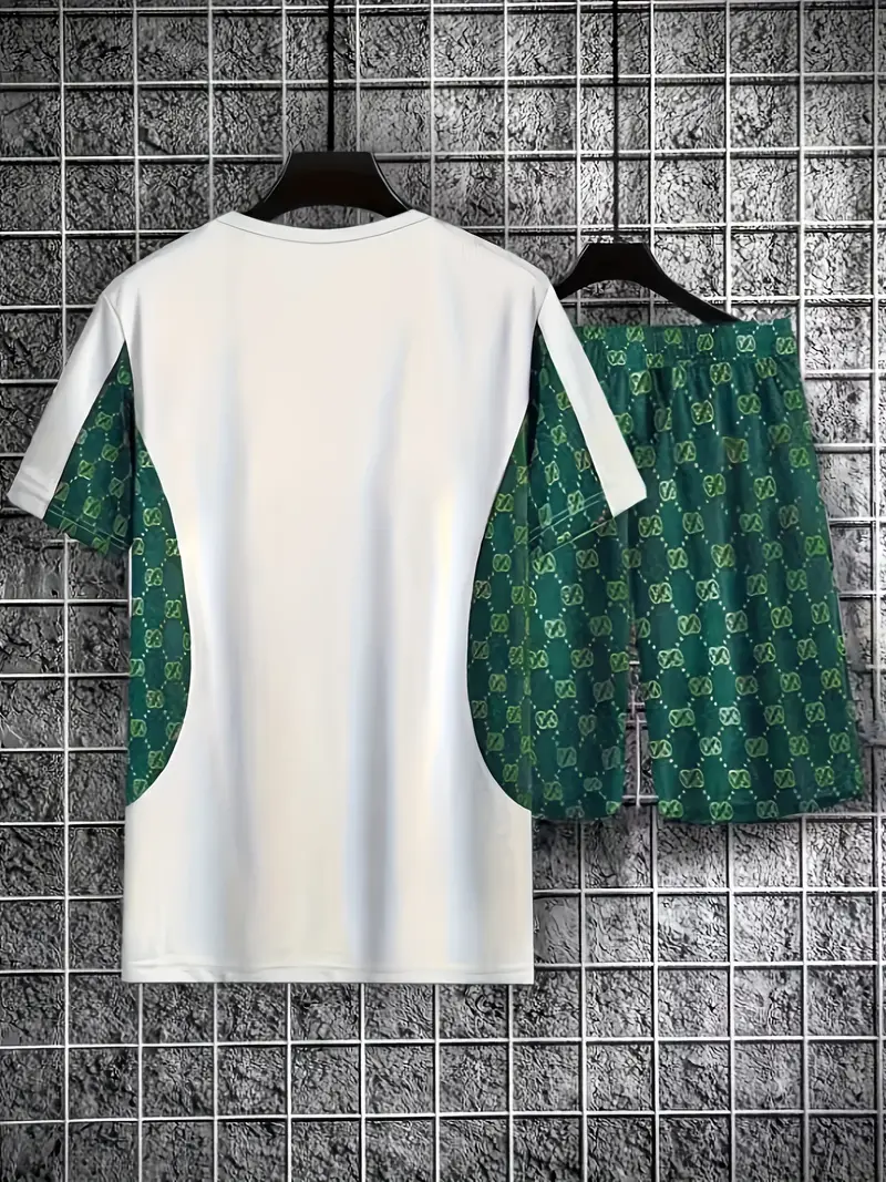 2pcs pattern cap outfits t s co ord set for details 0