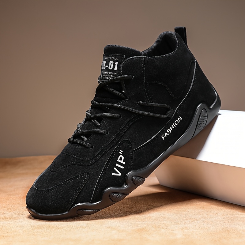 Men'S Skateboard Shoes with Good Grip, Lace-Up Sneakers, Non-Slip, Wear-Resistant, And Versatile Men'S Lightweight Sneakers