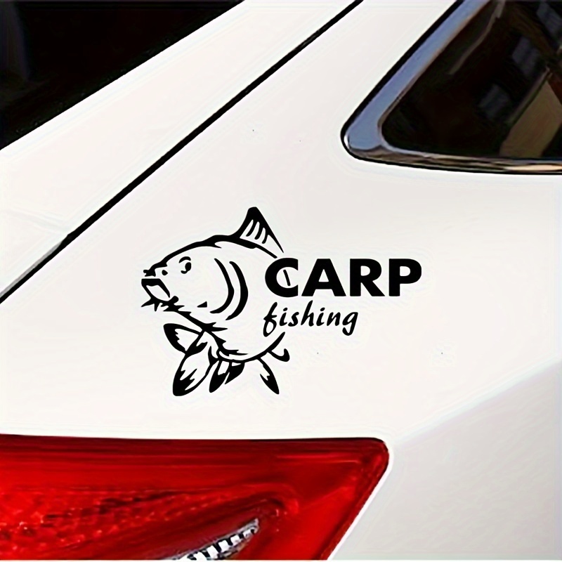 Carp Fishing Funny Waterproof Car Sticker Vinyl Decal For Auto Car Stickers Styling On Bumper Window