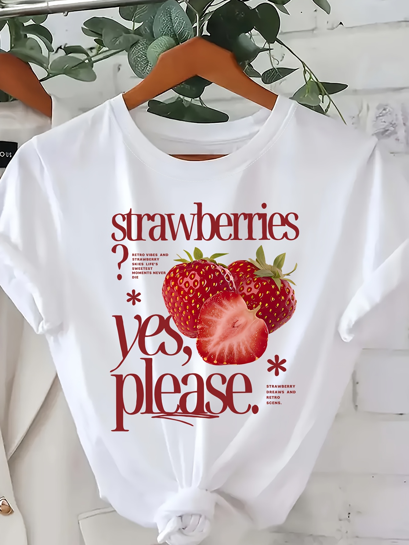 【新品】BUMP OF CHICKEN strawberry TEE XL strawberry shirt sold on Temu United States