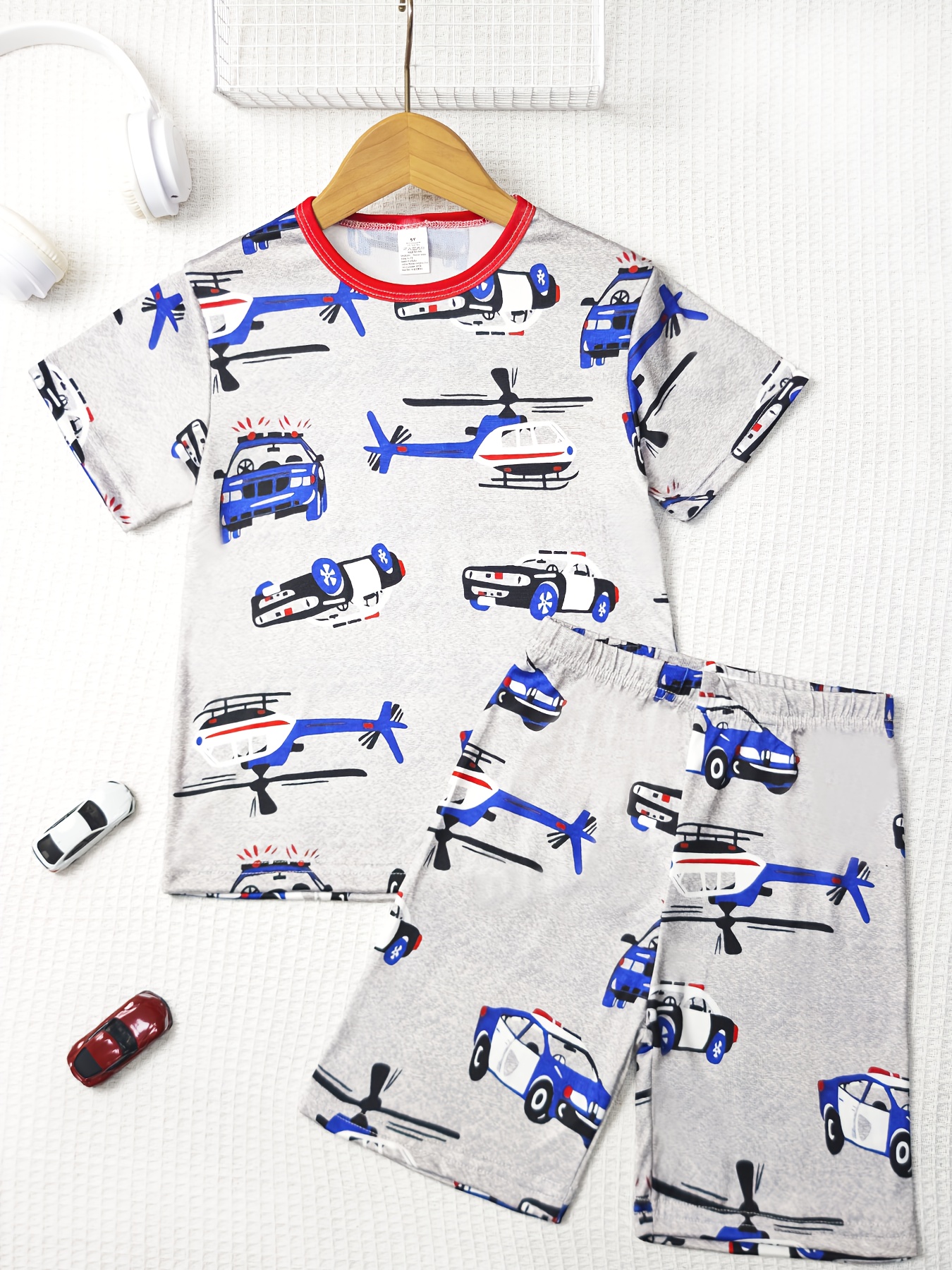 conjunto ropa dormir casual niños años thrbios logo Temu