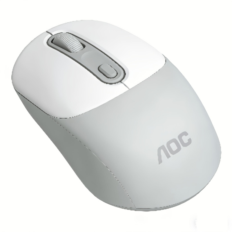 AOC Bluetooth Wireless Mouse- Dual-Mode Wireless (2.4 GHz + Bluetooth 5.0), USB-C Charging, Silent & Portable, Ergonomic Design; Compatible with Laptops, Tablets, and PCs; Multi-Device Control; Essential for Office Work, Business Travel, and Gaming