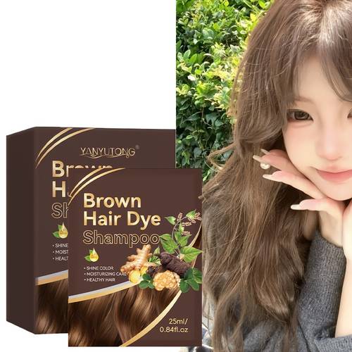 3 in 1 hair dye shampoo plant it offers vibrant colors and care for in black and brown