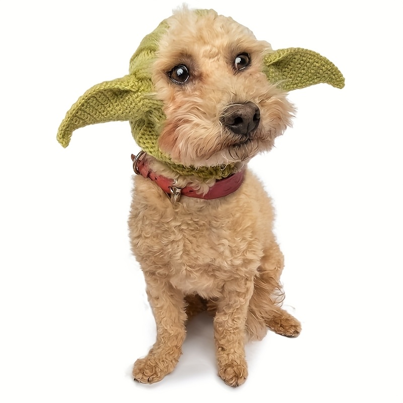 Green Elf Windproof Halloween Dog Hat with Ear Muffs
