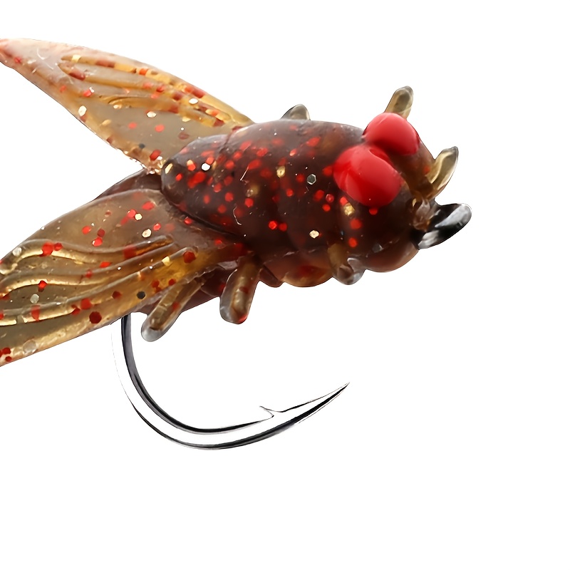 Lot 50 Appâts Mouche Bioniques Noirs – 10/20 Mm, Avec Hameçon, Pour Carpe, Perche, Poisson-Chat