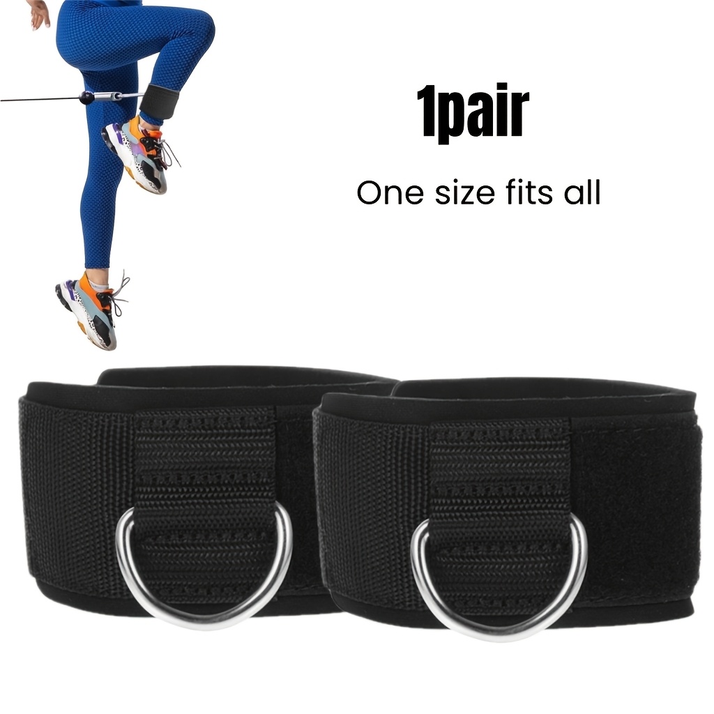 Adjustable Ankle Straps For Gym Use, Designed For Cable Machines, Suitable For Men And Women, Fits All, Ideal For Workouts And Leg Extensions