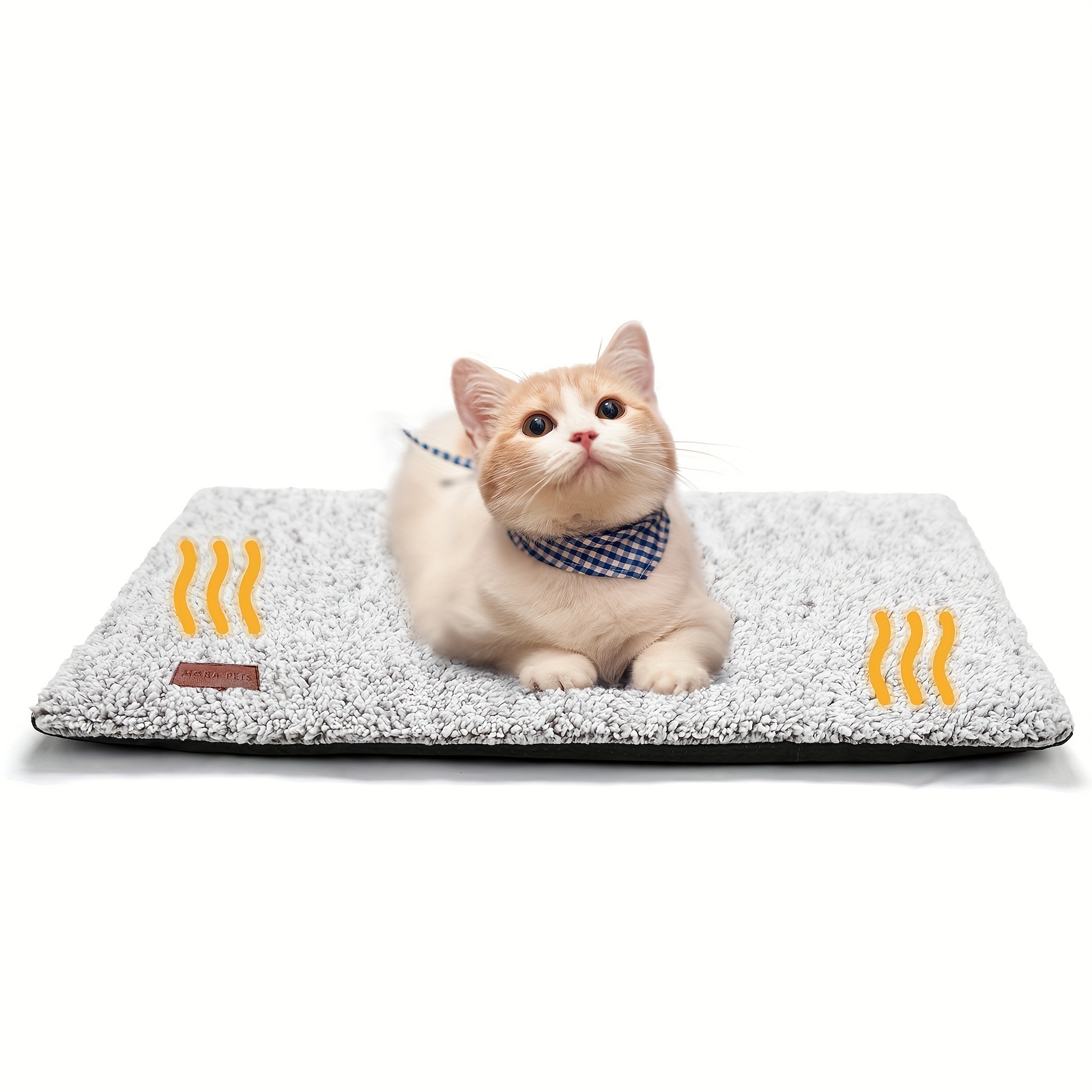 TEMU Pets Self Warming Cat Bed & Pet Mat - Fluffy Cat Bed Washable And Non-slip Cat Blanket Warm Cuddly Blanket For Small Medium-sized Large Cats - Pet Pad For Indoor & Outdoor Use