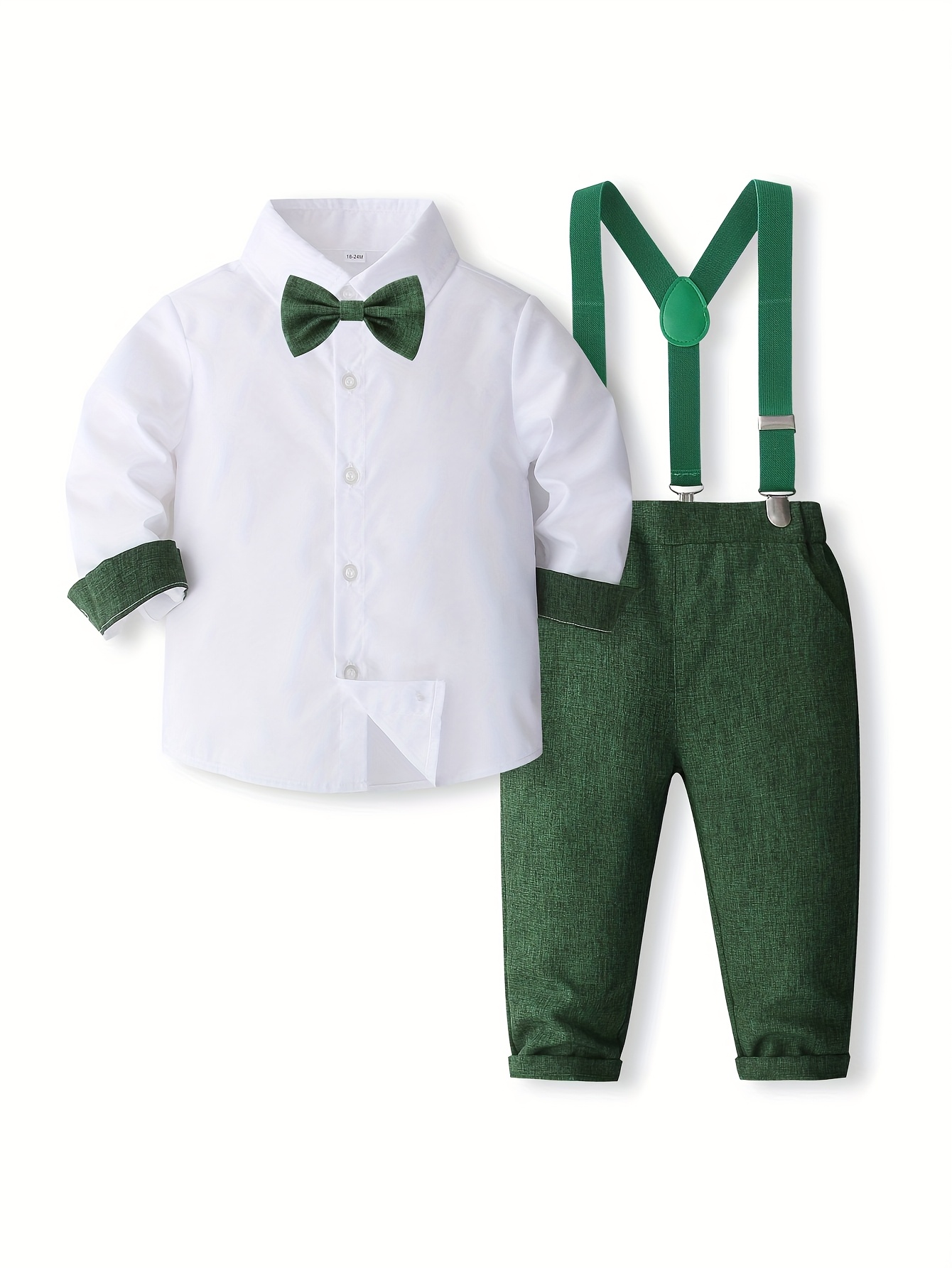 a formal baby gentleman outfit set featuring a a Temu United Kingdom