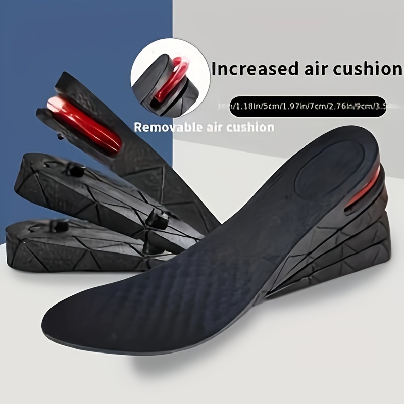 

1pair Invisible Height Increasing Insoles, Shock-absorbing Insoles With Multiple Removable Layers, Full Insole Or Half Insole Inserts