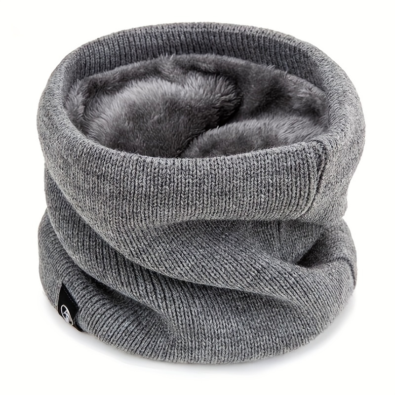 

Winter Neck Gaiters Unisex Polyester Fleece Lined Warm Scarves Classic Woven Style Comfortable Neck Warmers