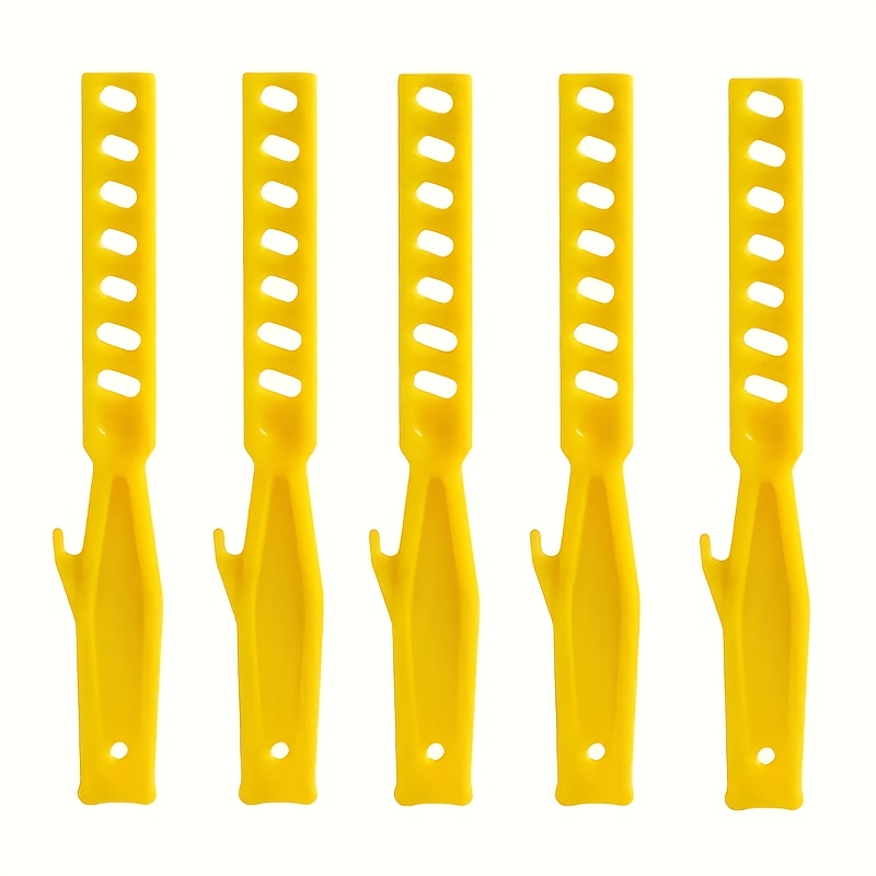 TEMU 5pcs 20cm Reusable Yellow Paint Stirring Sticks - Convenient And Flexible, Suitable For Home Painting And Spray Paint Mixing