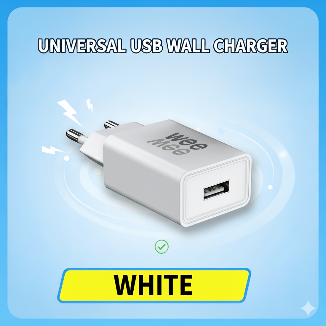 10w Usb-a Wall Charger, 1/2/3-pack Options, Compact Safe Charging Adapter, Stable Power Plug For Iphone, Galaxy, Ipad, Airpods, Earbuds And Devices