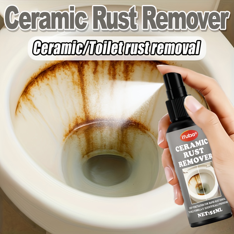 ceramic special rust and scale removal spray   removes rust and scale with   quickly penetrates   layer of rust and scale completely decomposes and   off   stains such as metal rust hard water scale