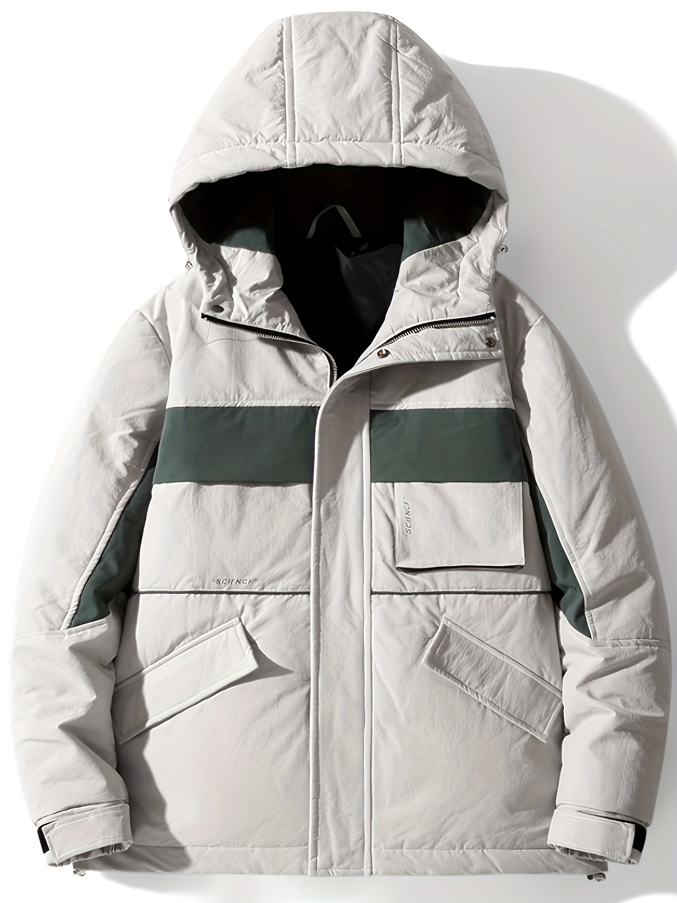 Men's Autumn/Winter Hooded White Duck Down Jacket