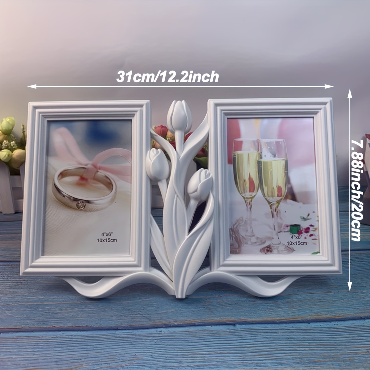 TEMU 1pc Photo Frame Photograph Frame Picture Frame Wall Picture Frames Artwork Frame Table Display Stand Exquisite Picture Frame Collage Desktop